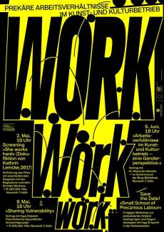 WORK.Work.work. Prekäre Arbeitsverhältnisse im Kunst- und Kulturbetrieb