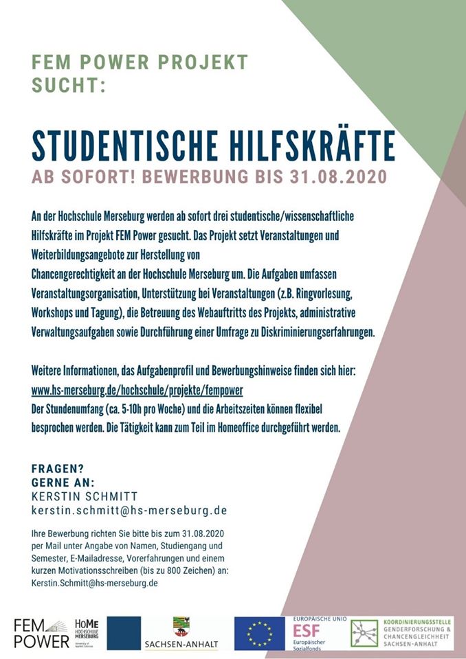 Stellenausschreibung_FEM POWER HoMe_2020